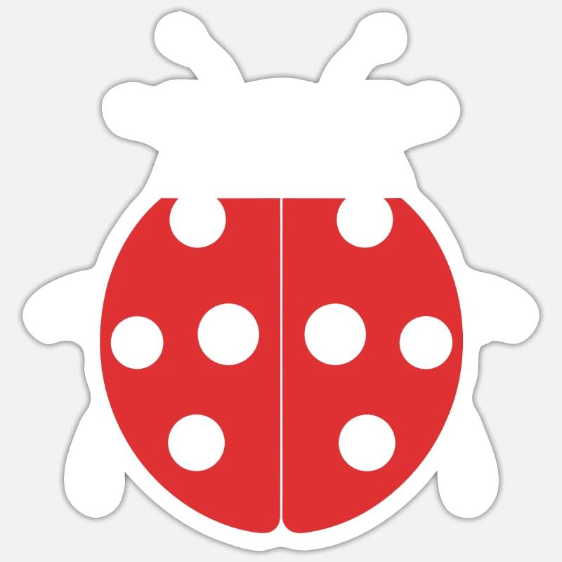 Little Ladybug - Sticker size S (10 x 10 cm) - white matte