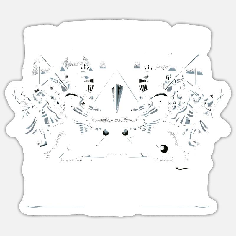 Eislaufen Schlittschuhläufer Sticker Größe S (10 x 10 cm)