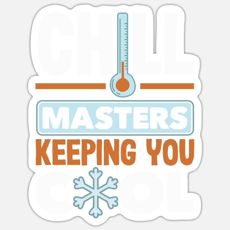 HVAC Expert Technician - Sticker Größe S (10 x 10 cm) - Mattweiß