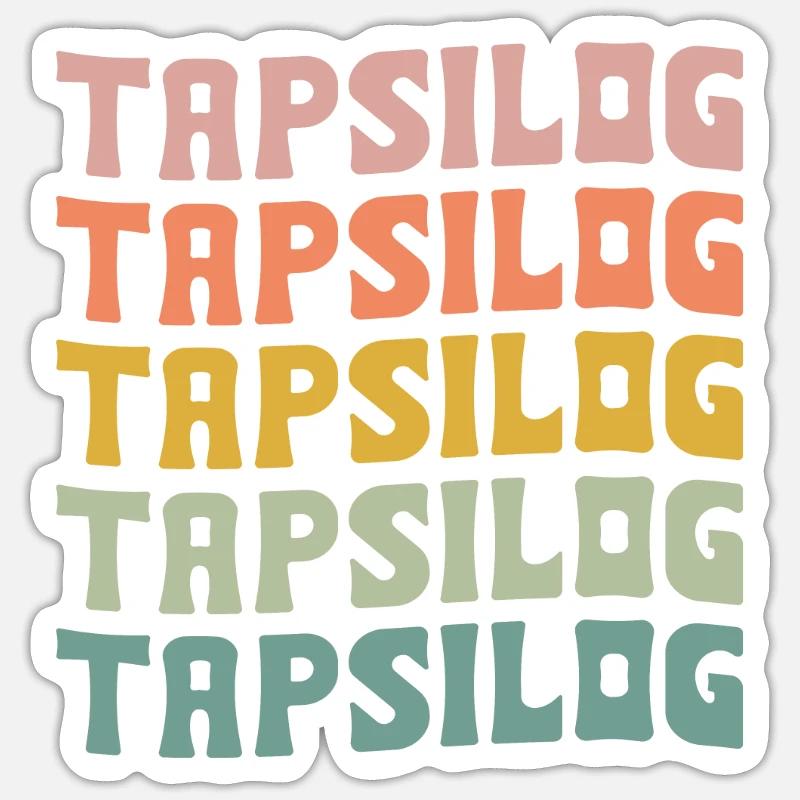 Tapsilog - Sticker Größe S (10 x 10 cm) - Mattweiß