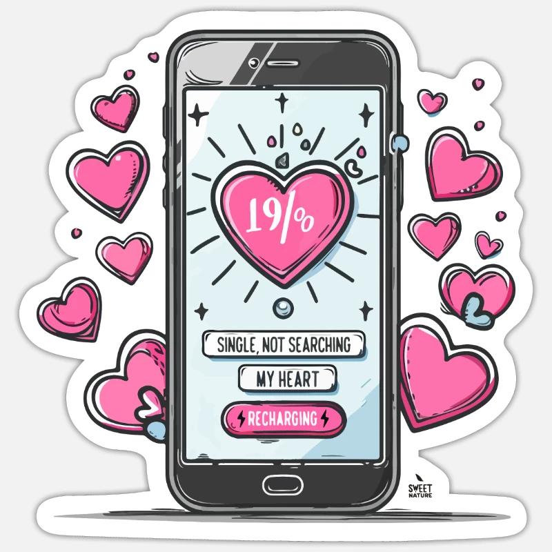 My Heart Recharging Sticker size S (10 x 10 cm)