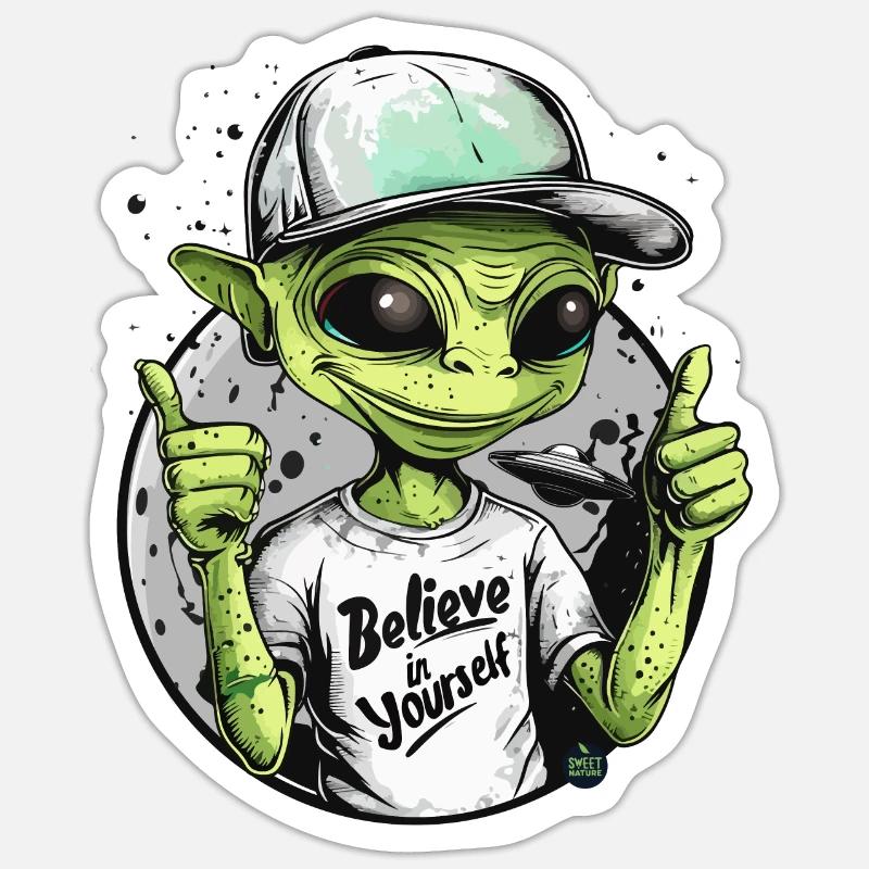 Autonomisation de l’astro - Sticker taille S (10 x 10 cm) - blanc mat