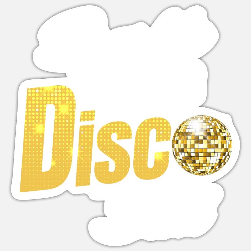 Scintillez comme une boule disco. Classique Sticker taille S (10 x 10 cm)