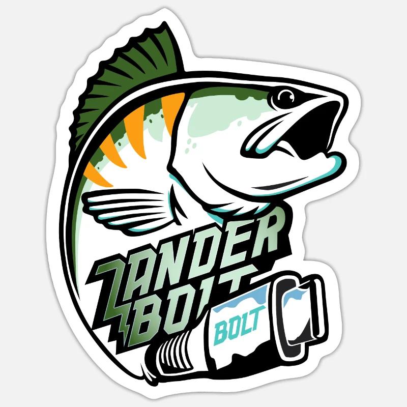 Zander Bolt Logo Design Couleur Sticker taille S (10 x 10 cm)