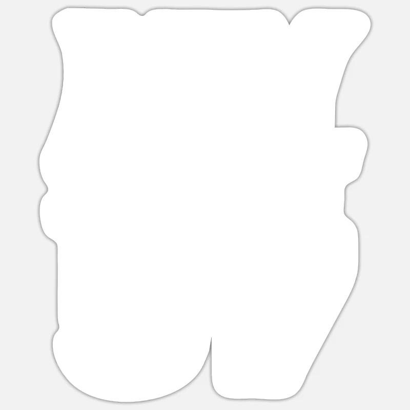 57 - Sticker size S (10 x 10 cm) - white matte