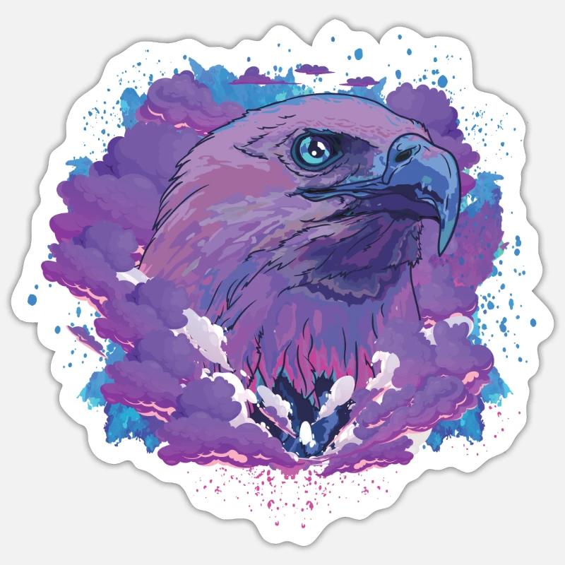 Aigle - Sticker taille S (10 x 10 cm) - blanc mat