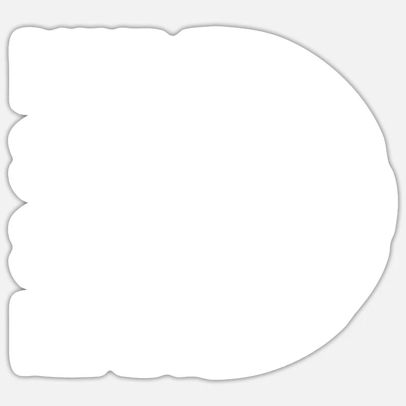 Bump Set Spike Repeat Volley-ball - Sticker taille S (10 x 10 cm) - blanc mat
