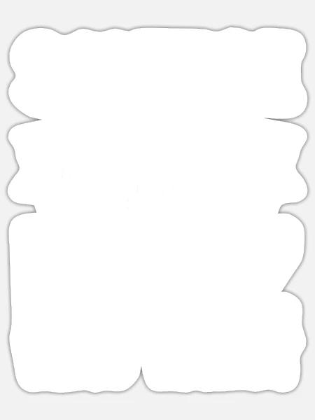 Scheiße Ist Wenn der Furz Was Wiegt - Sticker Größe S (10 x 10 cm) - Mattweiß