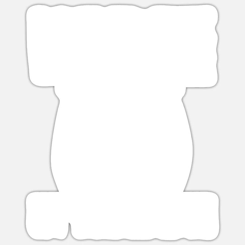 Cheval équestre cheval chuchoteur - Sticker taille S (10 x 10 cm) - blanc mat