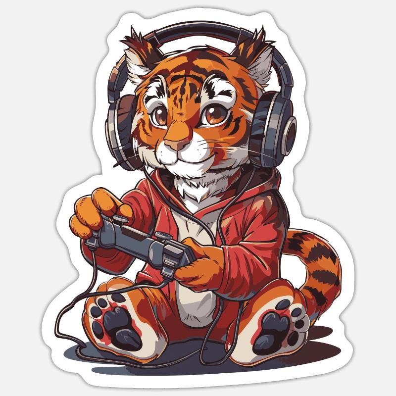 Bengali Video Game - Sticker size S (10 x 10 cm) - white matte