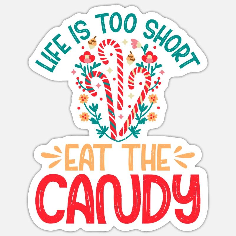 Candy Gift - Sticker size S (10 x 10 cm) - white matte