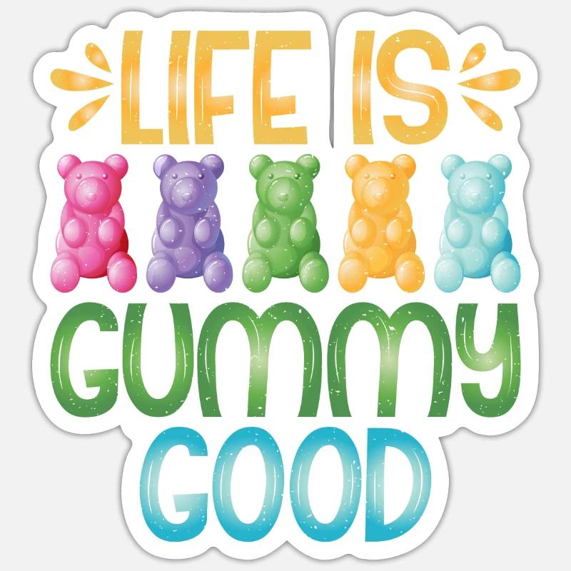 Candy Gift - Sticker size S (10 x 10 cm) - white matte