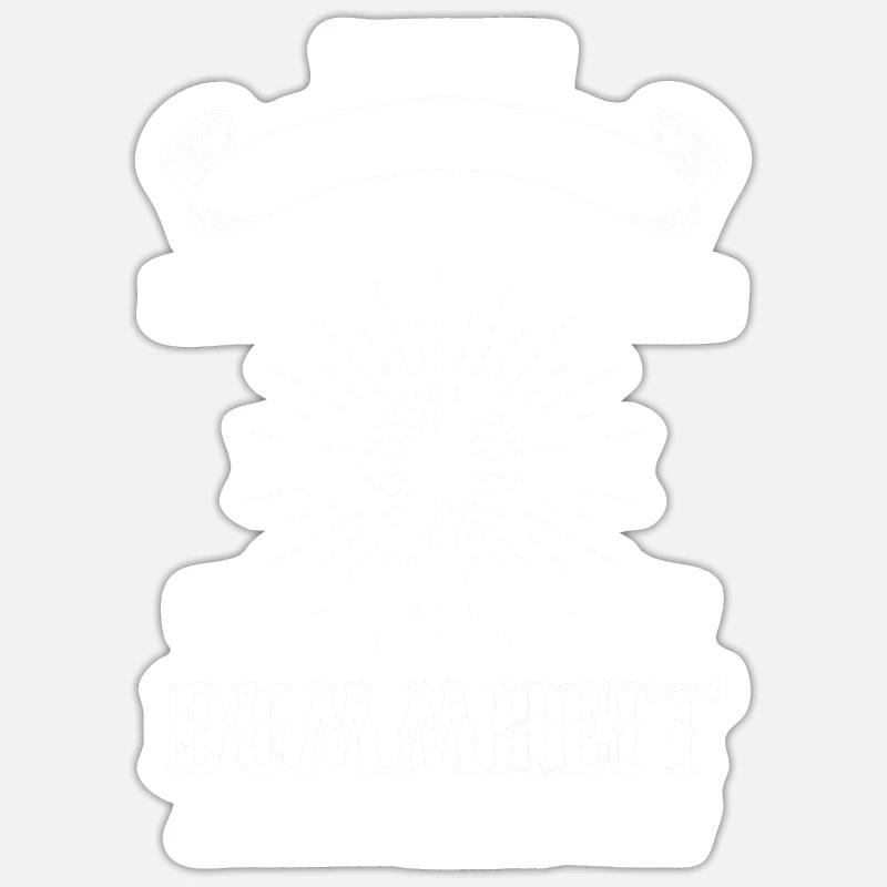 Programmierer Beruf Fachinformatiker Geschenk - Sticker Größe S (10 x 10 cm) - Mattweiß