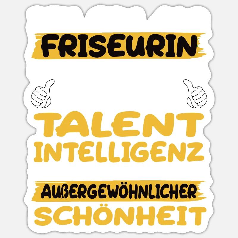 Le coiffeur, un excellent exemple de talent Sticker taille S (10 x 10 cm)