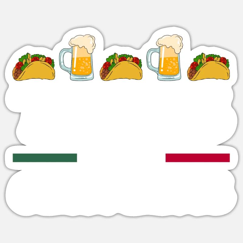 Cinco de Mayo - Sticker taille S (10 x 10 cm) - blanc mat