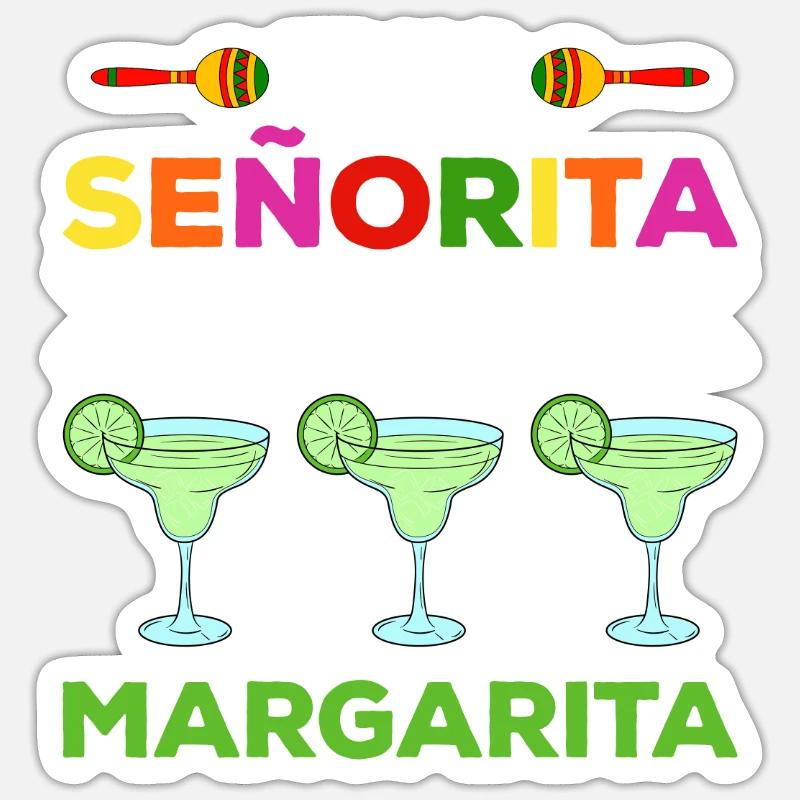 Cinco de Mayo - Sticker taille S (10 x 10 cm) - blanc mat