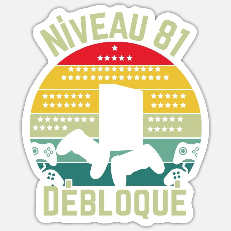 Level 81 Detached - Sticker size S (10 x 10 cm) - white matte