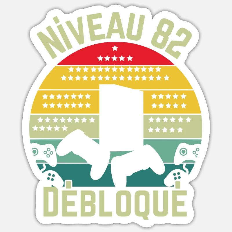 Level 82 Detached - Sticker size S (10 x 10 cm) - white matte