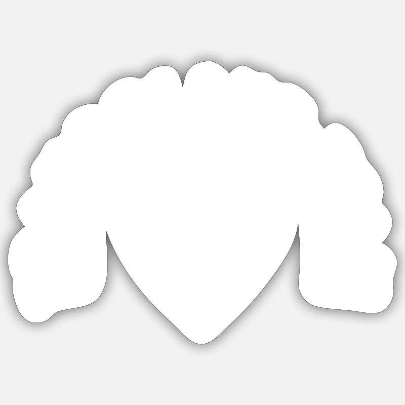 Équipe de transplantation - Sticker taille S (10 x 10 cm) - blanc mat