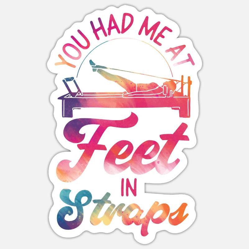 Pilates Instructor Teacher - Sticker Größe S (10 x 10 cm) - Mattweiß