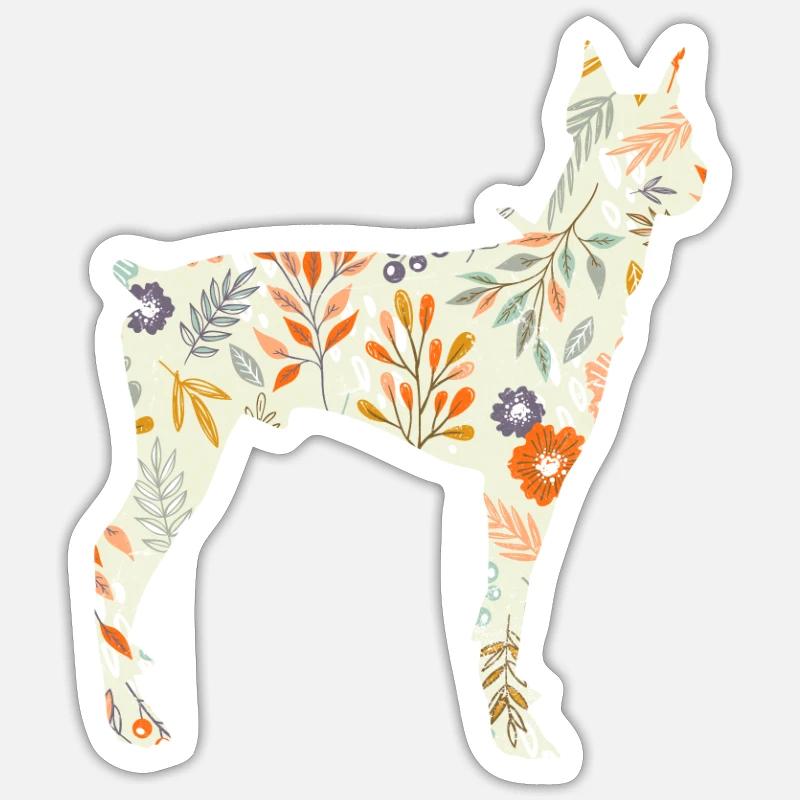 Doberman - Sticker size S (10 x 10 cm) - white matte