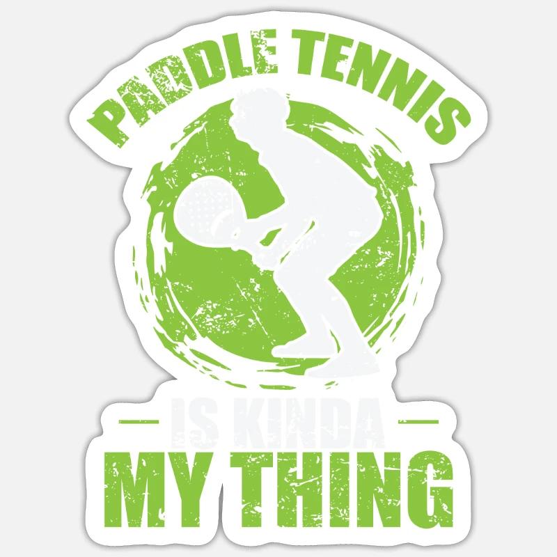 Le padel, c’est un peu mon truc Sticker taille S (10 x 10 cm)