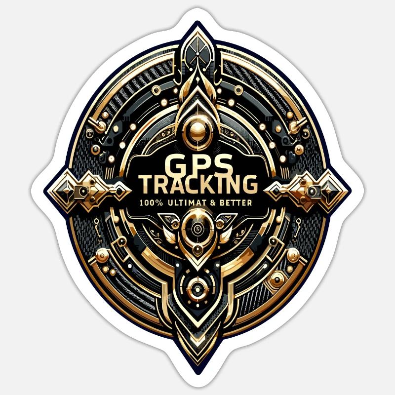 GPS Tracking Sticker - Sticker size S (10 x 10 cm) - white matte