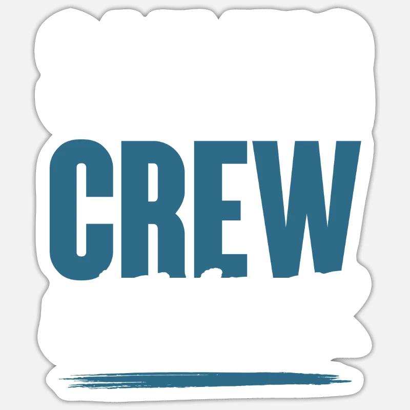 Sailing Crew - Sticker size S (10 x 10 cm) - white matte