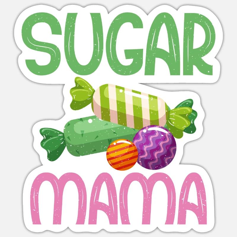 Candy Gift - Sticker Größe S (10 x 10 cm) - Mattweiß