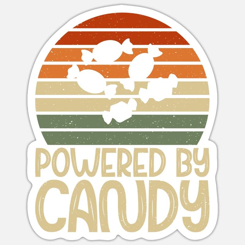Candy Gift - Sticker Größe S (10 x 10 cm) - Mattweiß