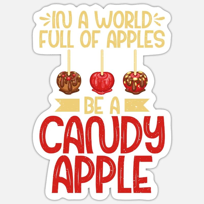 Candy Gift - Sticker Größe S (10 x 10 cm) - Mattweiß