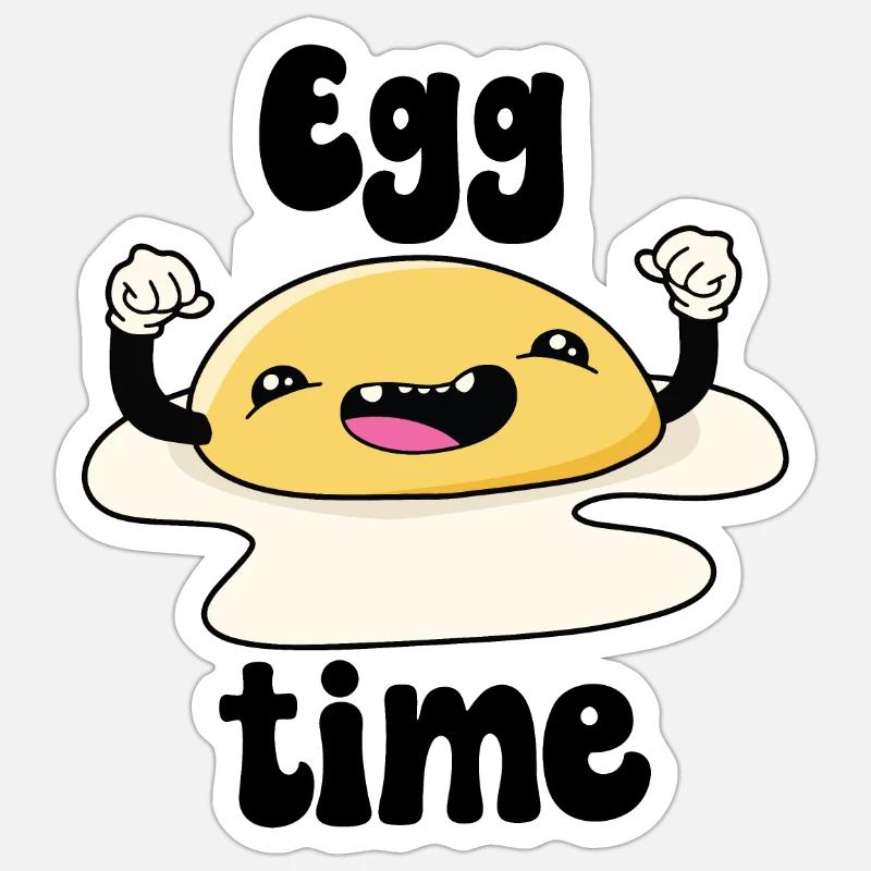 Egg Time Sticker size S (10 x 10 cm)