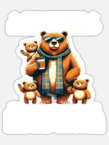 Ich bin im Ruhestand bin Professioneller Opa Papa - Sticker Größe S (10 x 10 cm) - Mattweiß