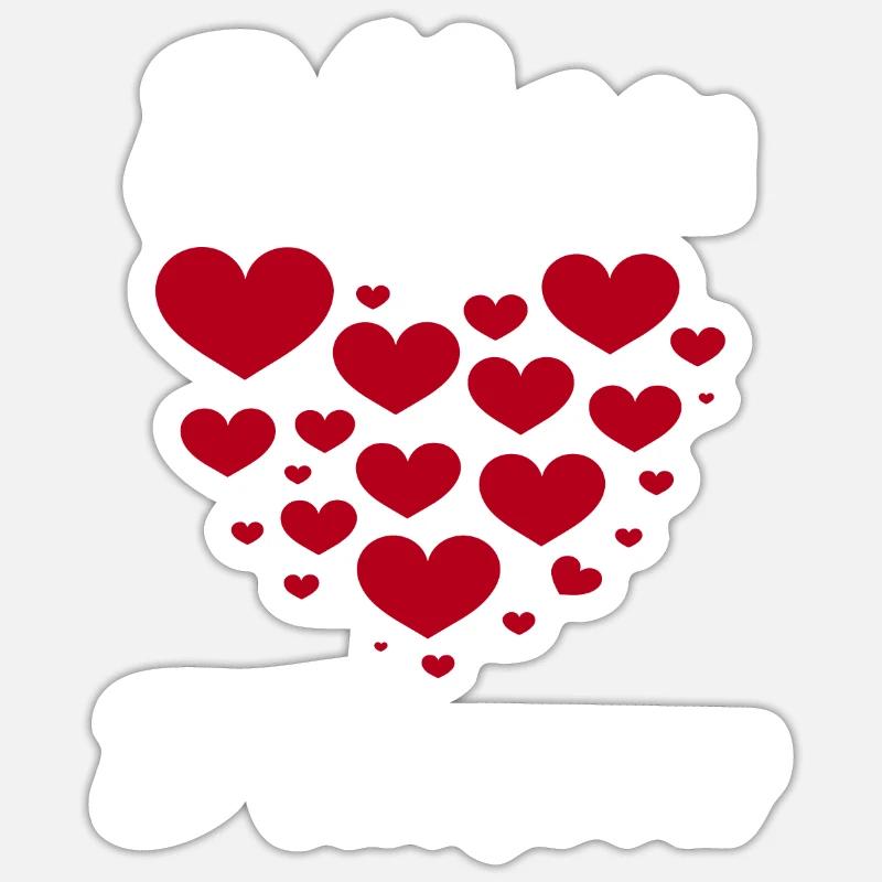 Bébou - Sticker taille S (10 x 10 cm) - blanc mat
