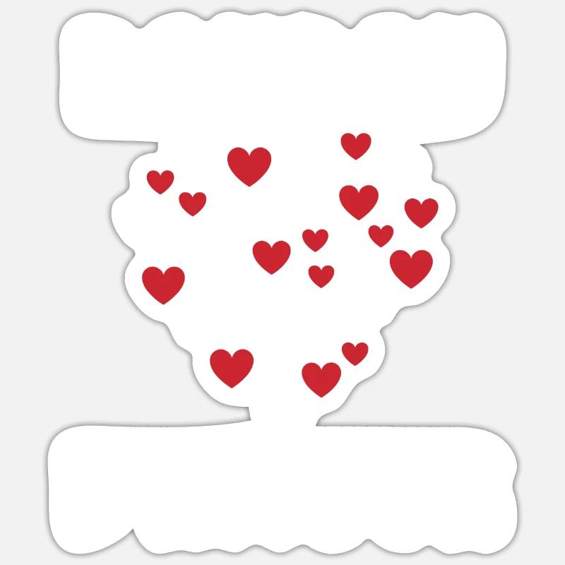 Doudou - Sticker taille S (10 x 10 cm) - blanc mat