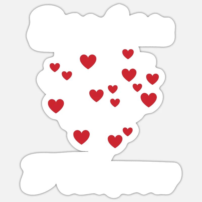 Boubou - Sticker taille S (10 x 10 cm) - blanc mat