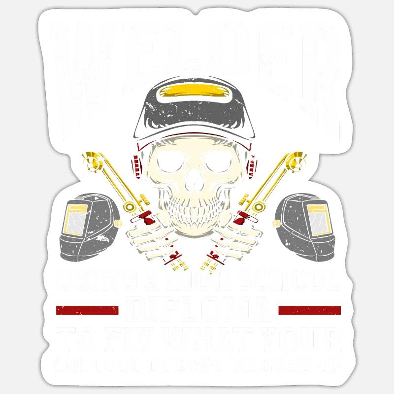 Soudage à la soudeuse Sticker taille S (10 x 10 cm)