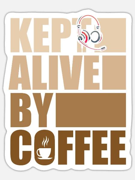 Notruf Leitstelle Einsatzzentrale - Sticker Größe S (10 x 10 cm) - Mattweiß