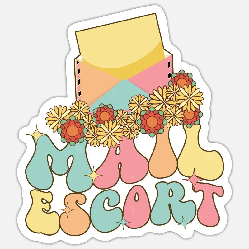 Postbegleiter Postdienst Postbeamter Postbote Sticker Größe S (10 x 10 cm)