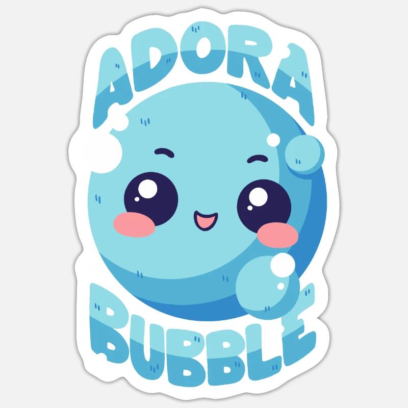 Bulle de savon - Adora Bubble - Jeu de mots Sticker taille S (10 x 10 cm)