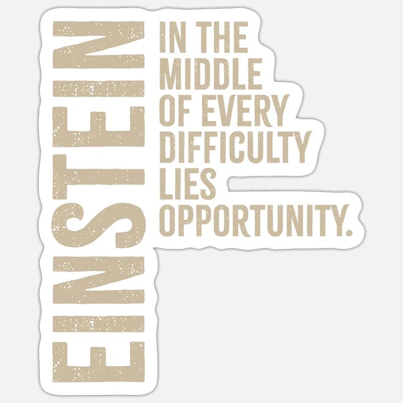 Opportunity - Sticker Größe S (10 x 10 cm) - Mattweiß