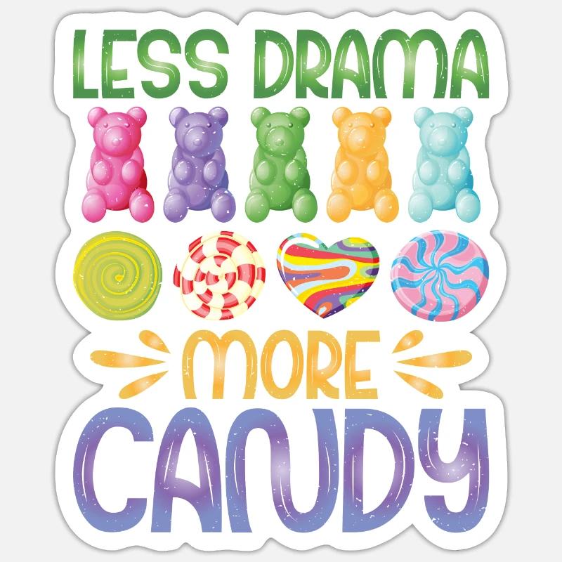 Candy Gift - Sticker size S (10 x 10 cm) - white matte