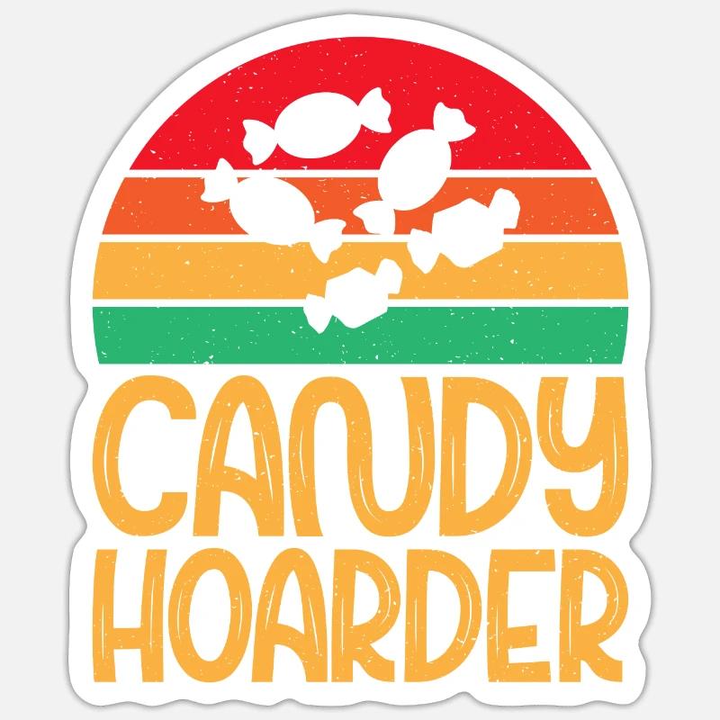 Candy Gift - Sticker Größe S (10 x 10 cm) - Mattweiß