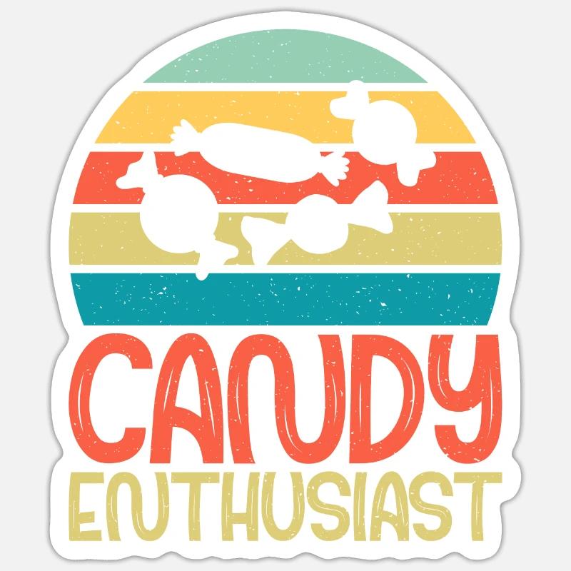 Candy Gift - Sticker Größe S (10 x 10 cm) - Mattweiß