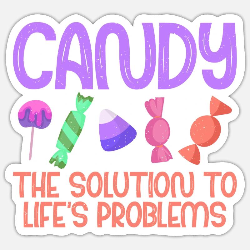 Candy Gift - Sticker size S (10 x 10 cm) - white matte