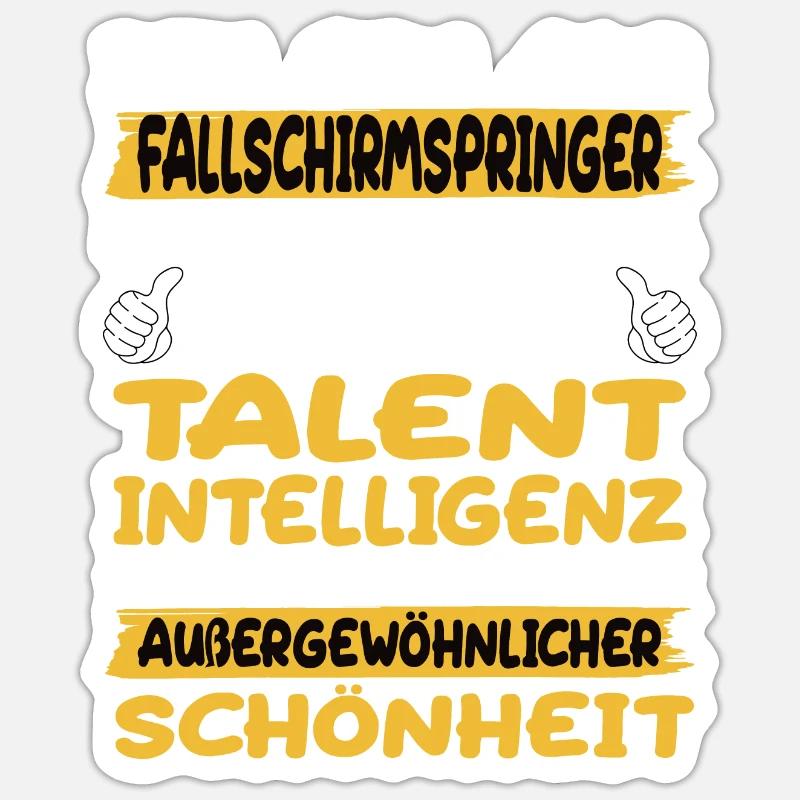 Skydivers a prime example Sticker size S (10 x 10 cm)