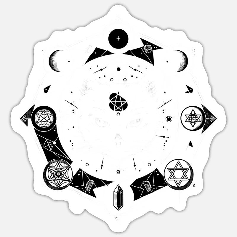 Easter Ostara Eostre Pagan Spring Hare Sticker size S (10 x 10 cm)