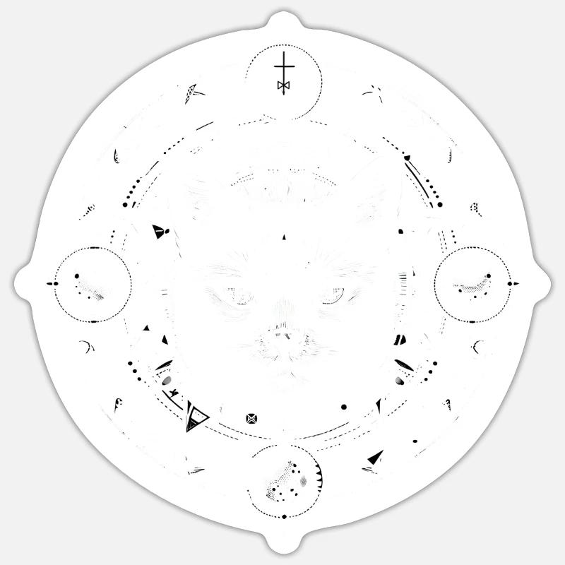 Easter Ostara Eostre Pagan Spring Hare Sticker size S (10 x 10 cm)