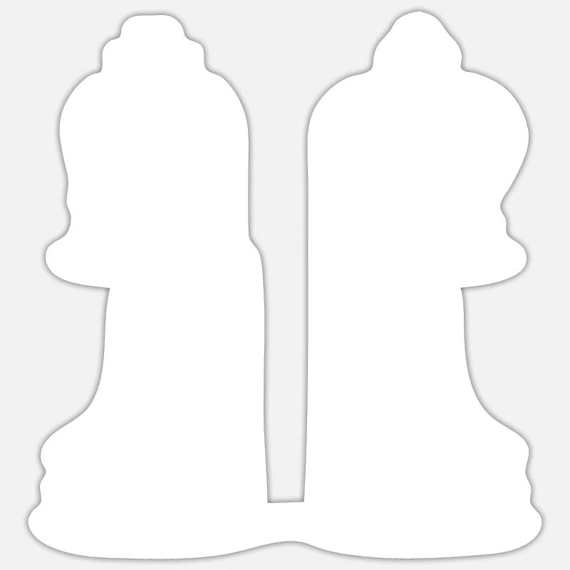 Chess Games - Sticker size S (10 x 10 cm) - white matte