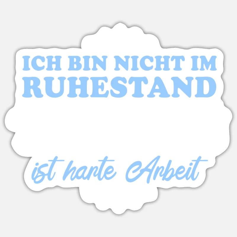 Danseuse retraitée - Sticker taille S (10 x 10 cm) - blanc mat